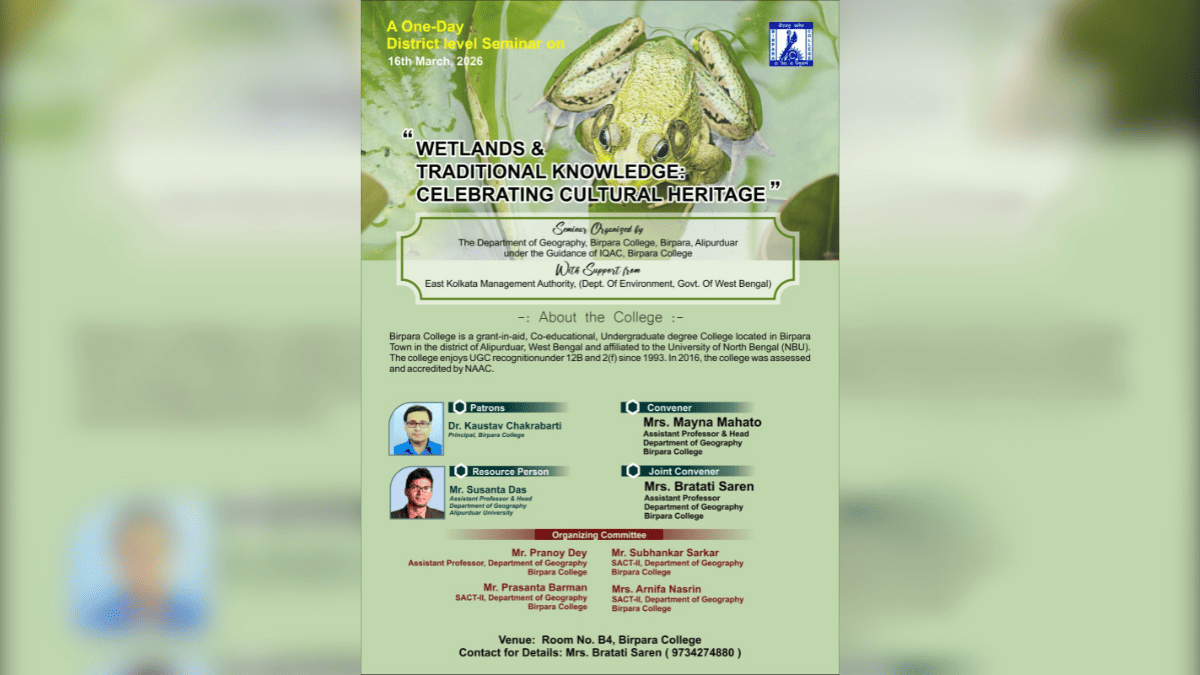 One-Day Seminar: Wetlands & Cultural Heritage
